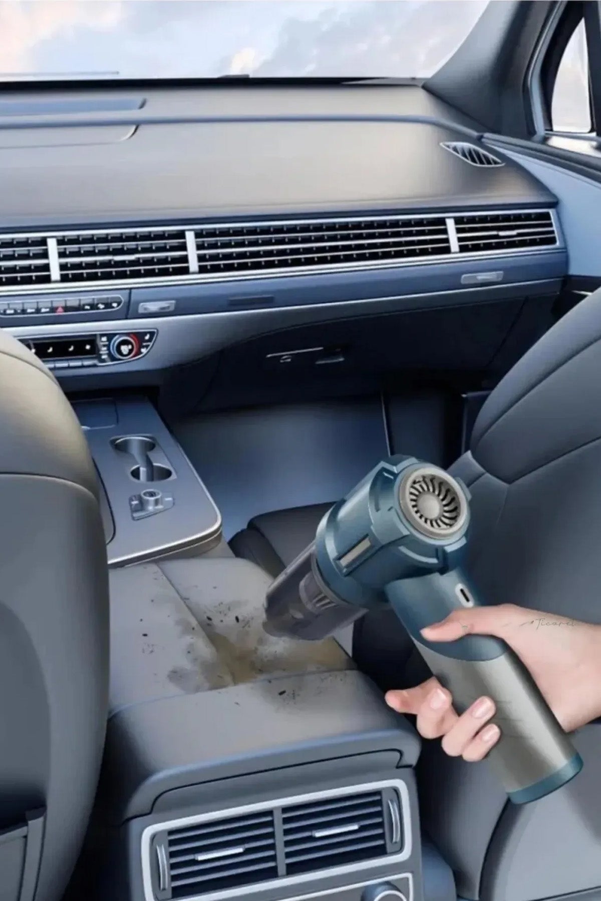 Auhma AHV-06 Kablosuz Taşınabilir Araç İçi El Süpürgesi 15000PA Güçlü Vakum ve Üfleme