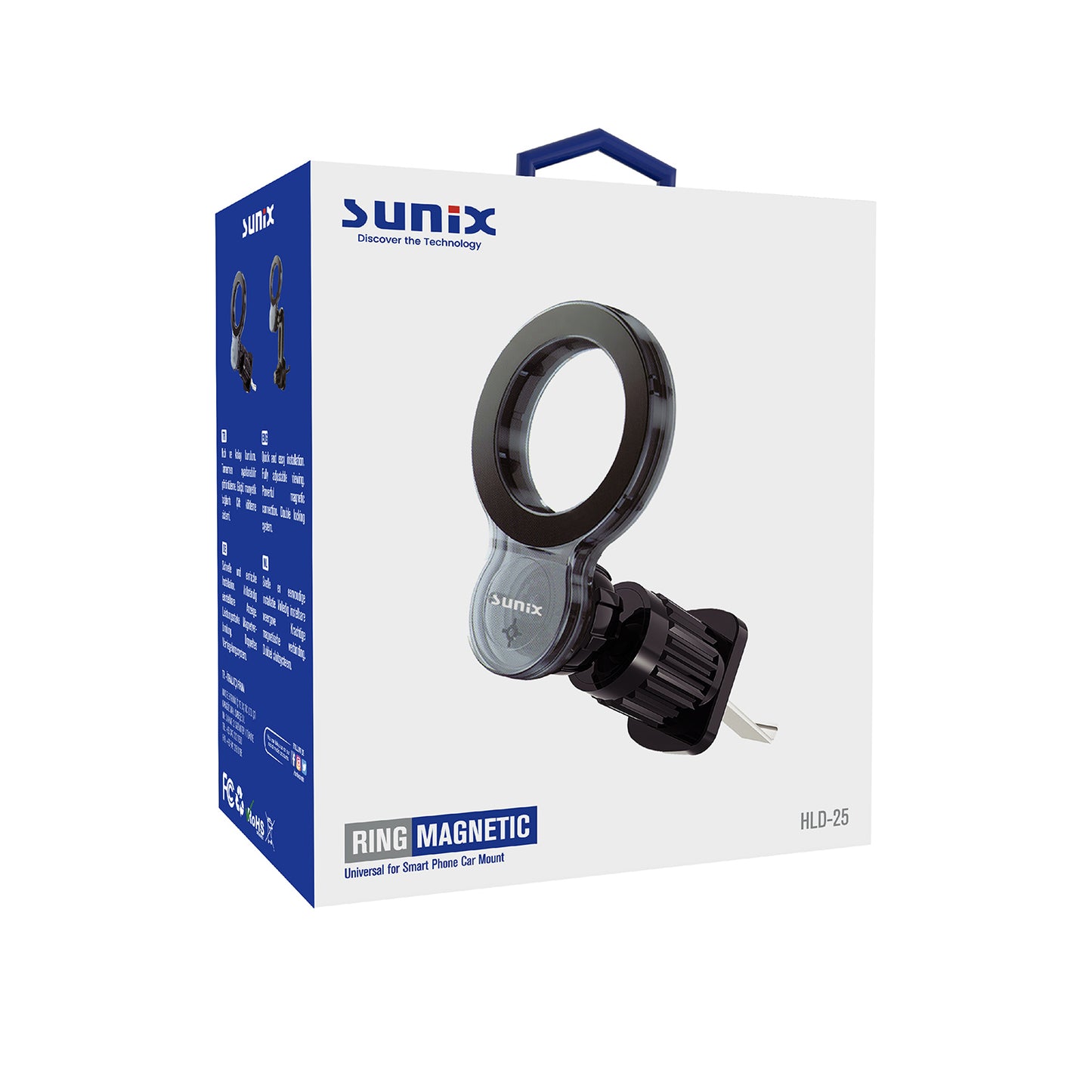 Araç Havalandırmasına Takılabilen Mıknatıslı Telefon Tutucu Sunix HLD-25