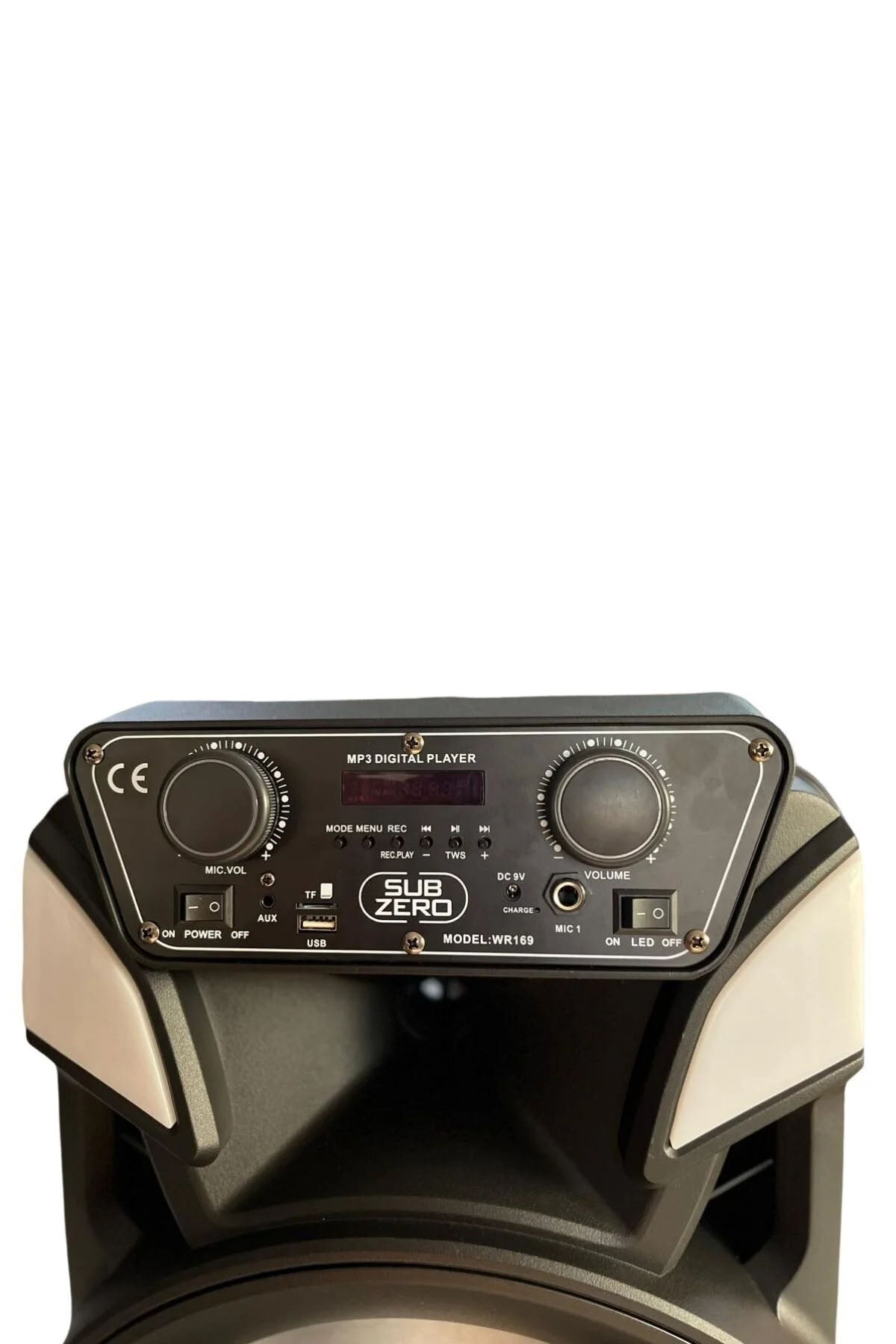 Bluetooth Hoparlör Speaker Karaoke Mikrofonlu Süper Bas Hoparlör 2x30W Büyük Boy Tekerlekli 5400mAh