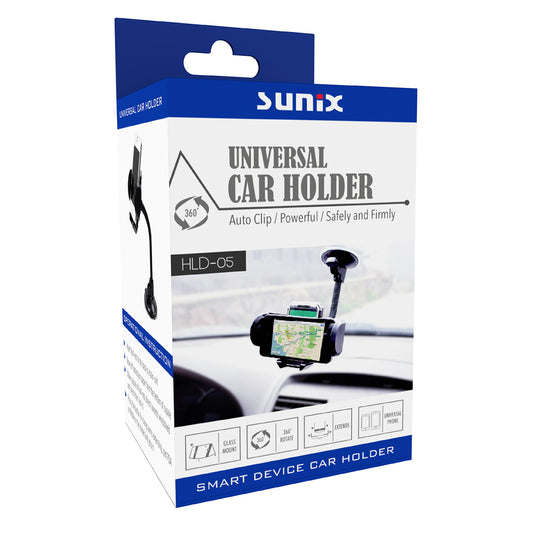 Araç İçi Telefon Tutucusu Vantuzli Cama Yapıştırılabilir Sunix HLD-05