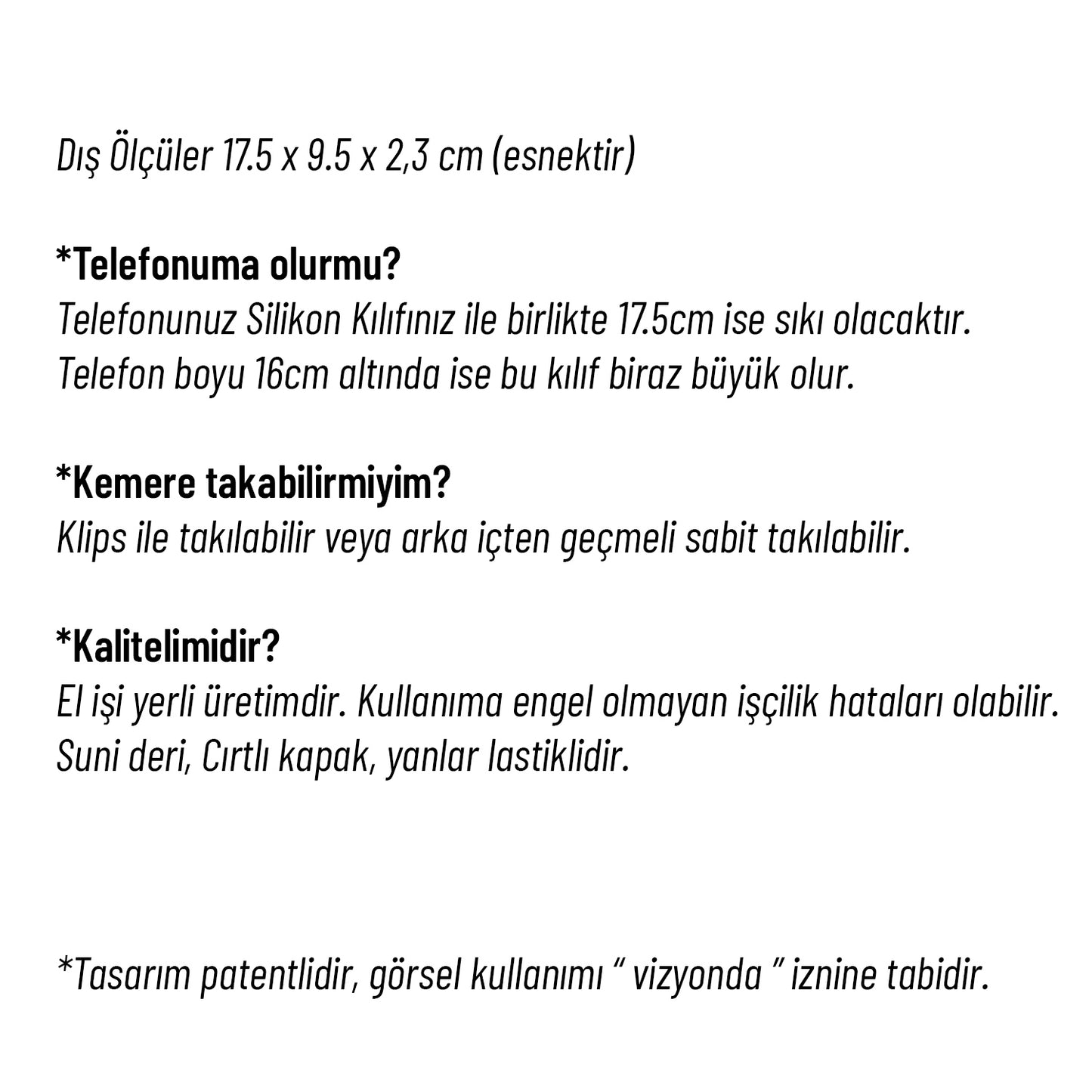 Bel Kemer Telefon Kılıfı Cırtlı