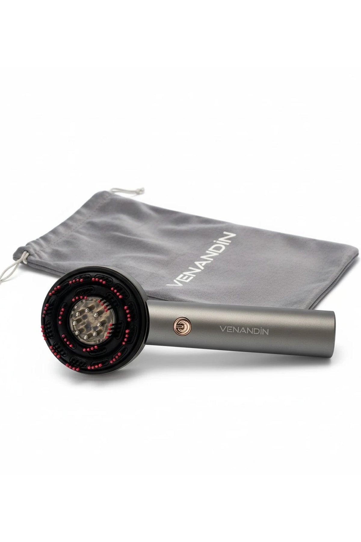 Saç Bakım Masaj Tarağı Şarjlı Yağ Aplikatörlü Saç Derisi Masaj Fırçası Kırmızı Işık Terapisi