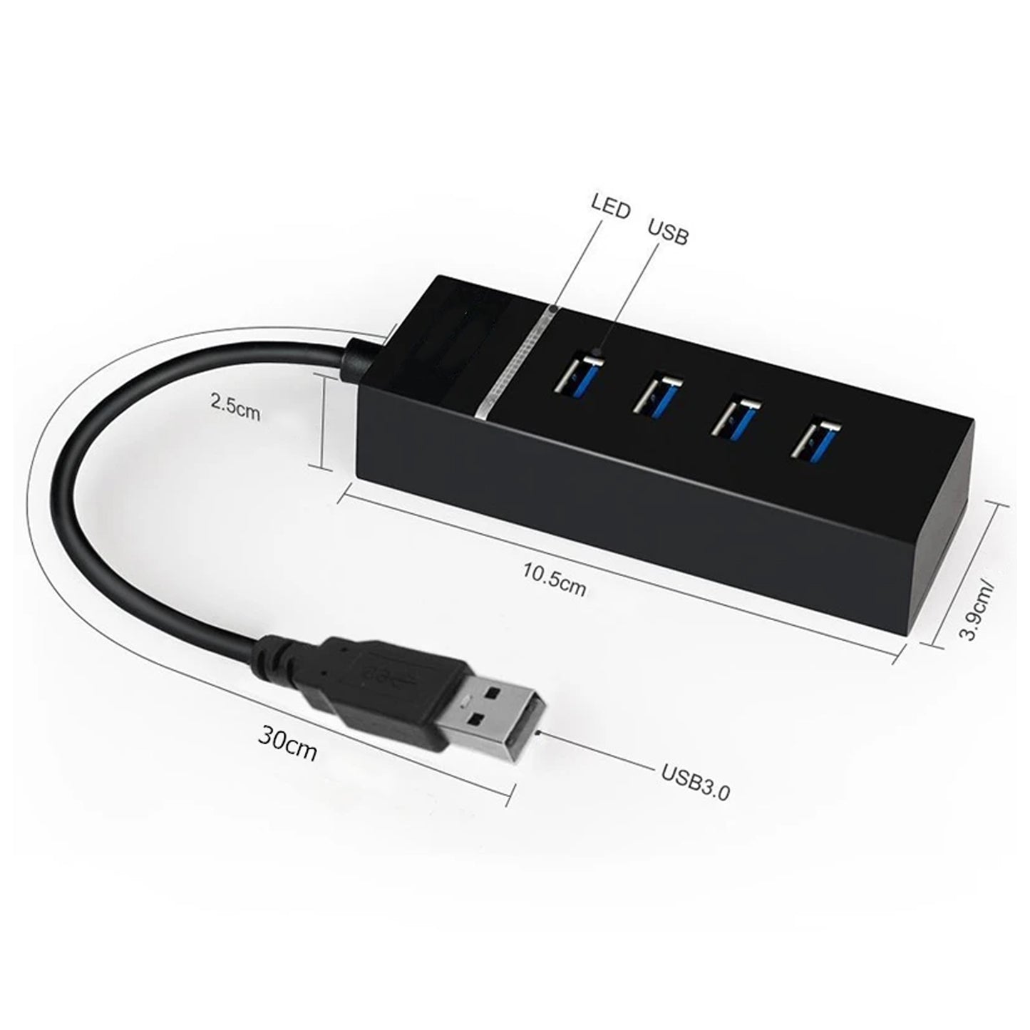Hızlı USB Çoklayıcı 3.0 HUB USB Çoğaltıcı 4 Port 5 Gbps Hızlı Subzero WD70