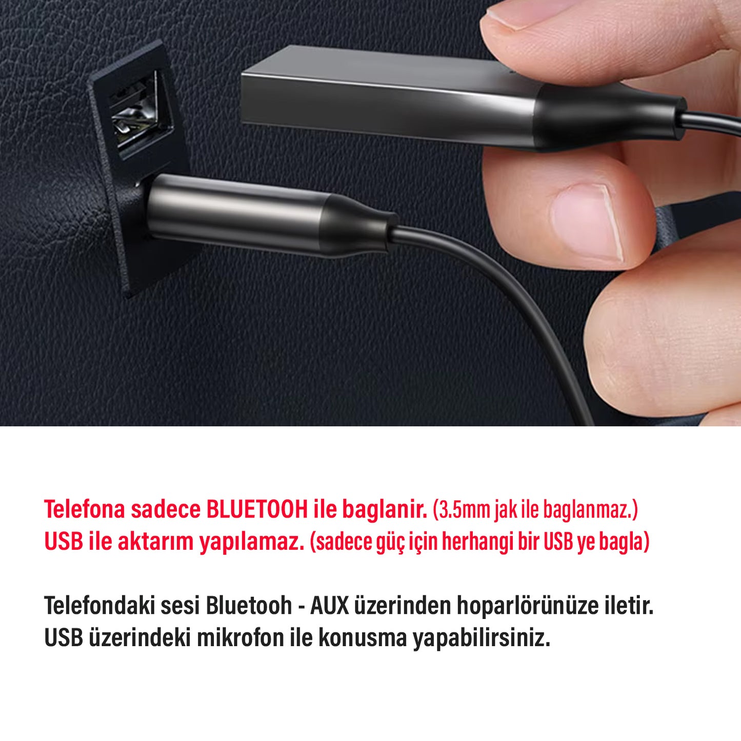 AUX - USB Bluetooth Yapma USB AUX Bluetooth Dönüştürcü Yapma Kiti