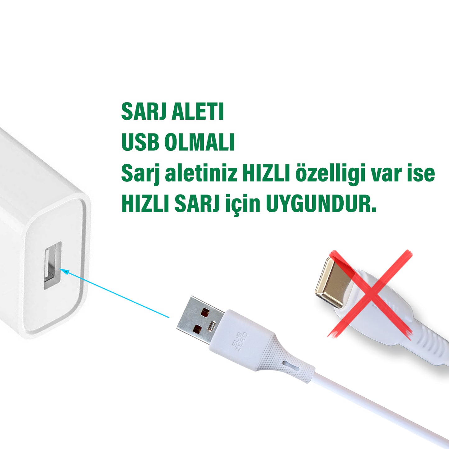 USB Lightning iPhone iPad Şarj Kablosu Subzero CL78