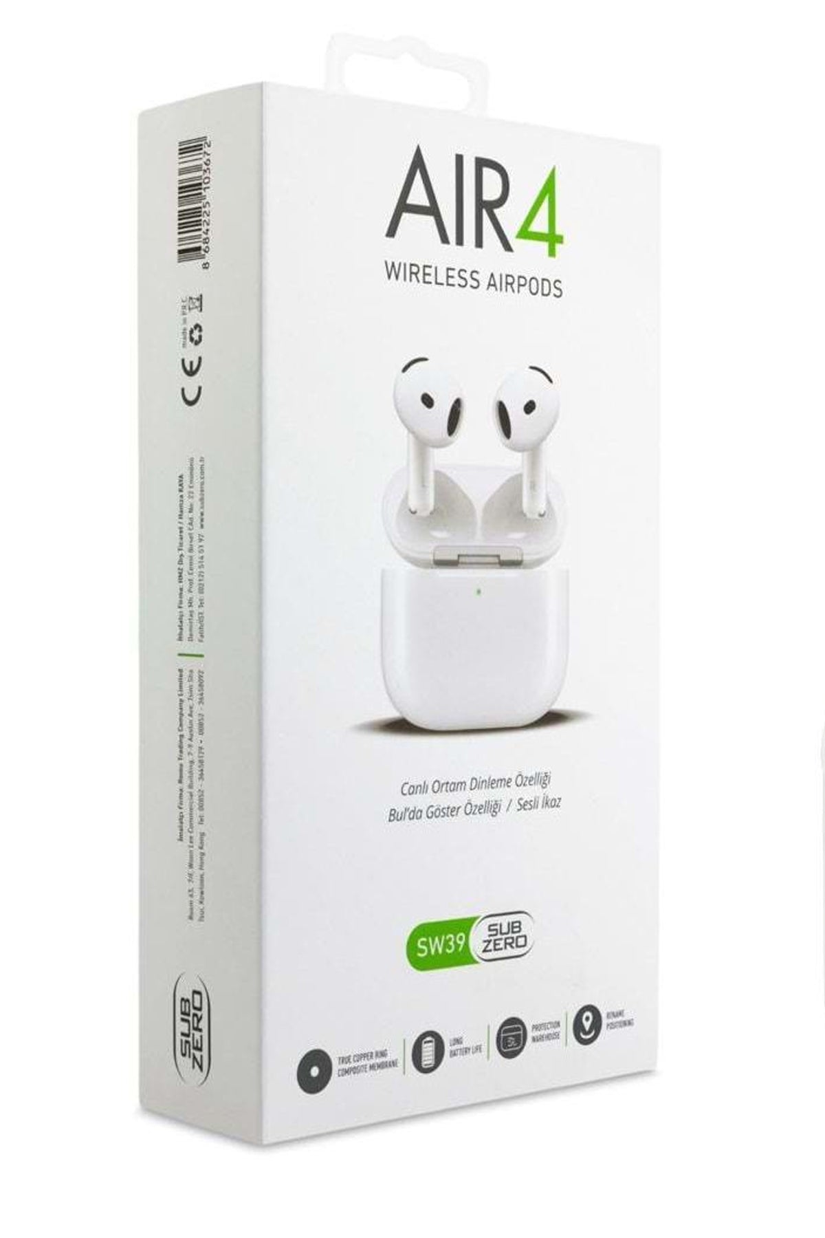 Bluetooh Kulaklık - Kablosuz Kulaklık AirPods 4 Tasarımlı