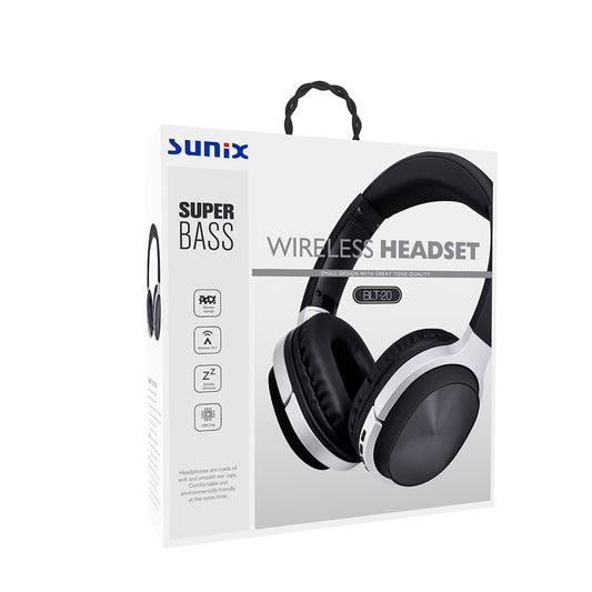 Kablosuz Kafaüstü/Kulaküstü Bluetooh Kulaklık Sunix BLT20 Siyah