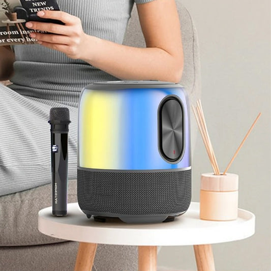 Bluetooth Hoparlör 60W Ev Karaoke Mikrofonlu Subwoofer Süper Bass Boombox