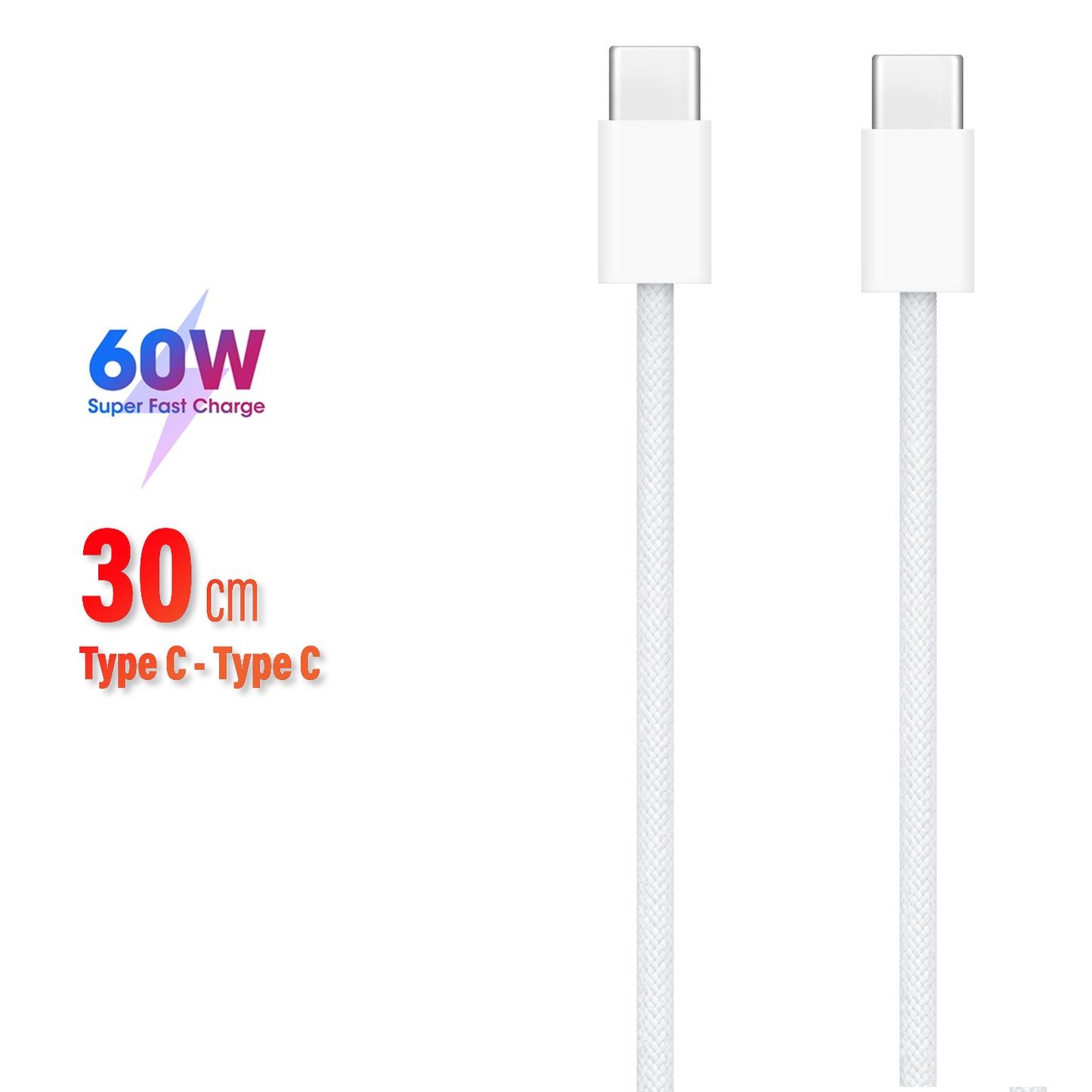 30 cm TYPE C Şarj Kablosu HIZLI Şarj