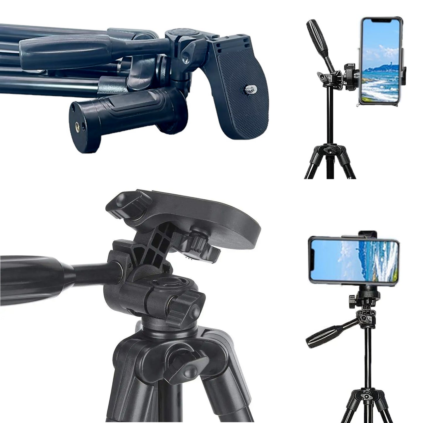 Tripod 68cm - Fotoğraf Makinesi Telefon Video Çekimi Tripodu Orta Boy 3 Ayak Sabitleyici