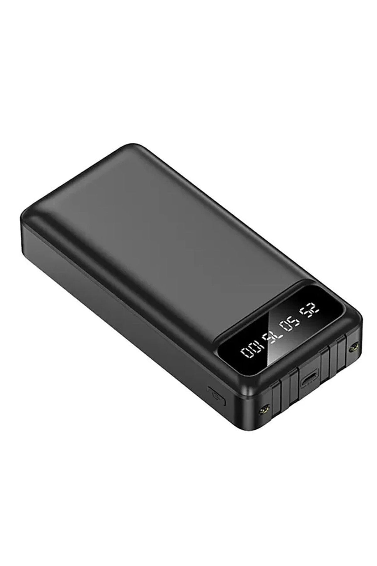 30000 mAh Kendinden Kablolu Powerbank Dijital Göstergeli Led Fener Hızlı Şarj Taşınabilir Şarj Cihaz