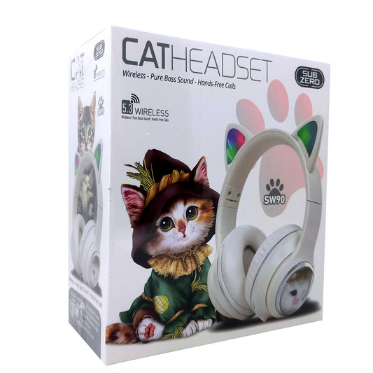 Kedi Kulaklık Kablosuz Kulak Üstü Kız Erkek Çocuk Hediye Önerisi Subzero SW90