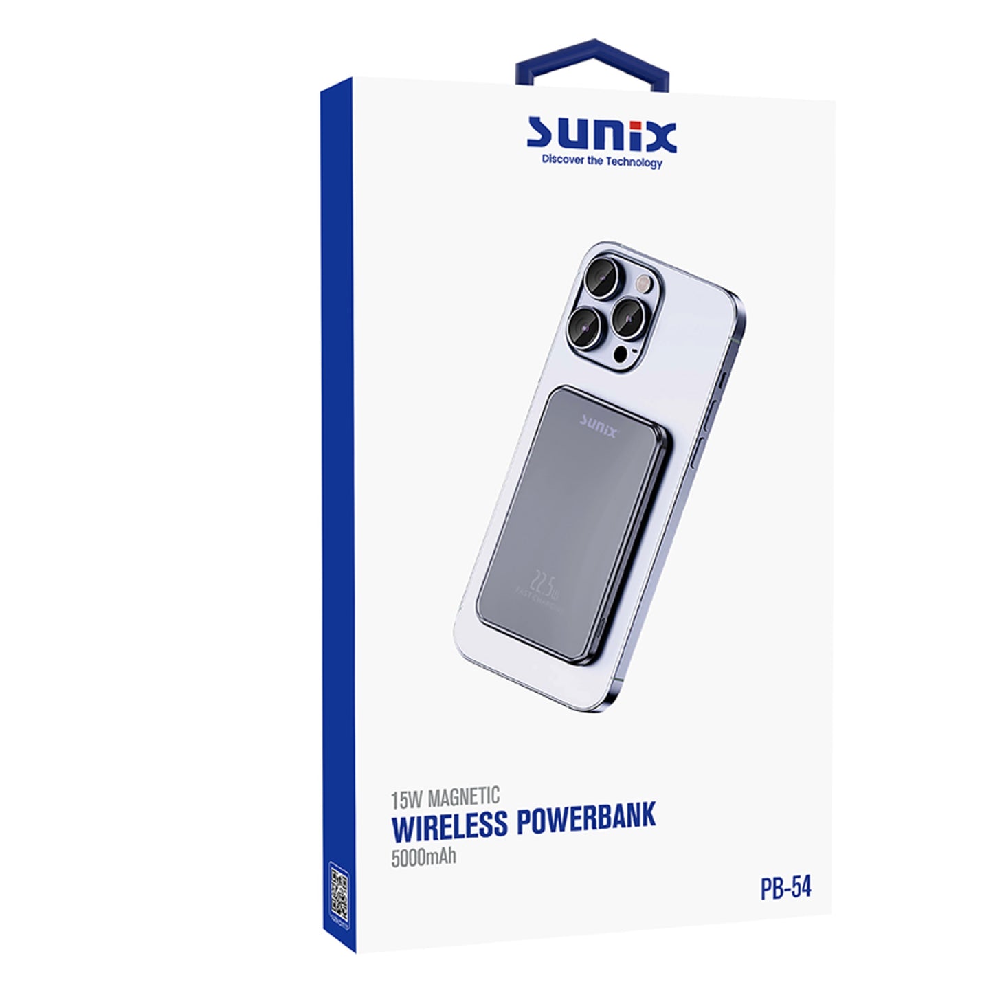 Magsafe Powerbank 5000Mah 15W Hızlı Şarj Sunix PB-54 Gri