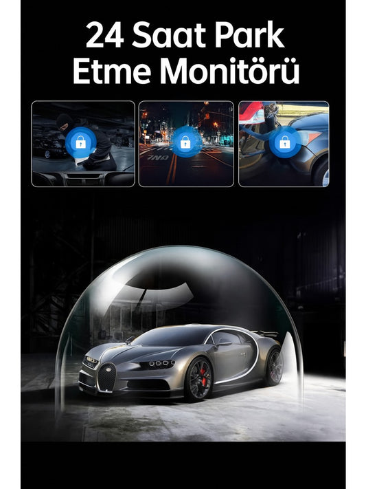 Araç Kamerası Carplay & Android Multimedya 4K Ön ve Arka Kameralı 12" Dikiz Aynası