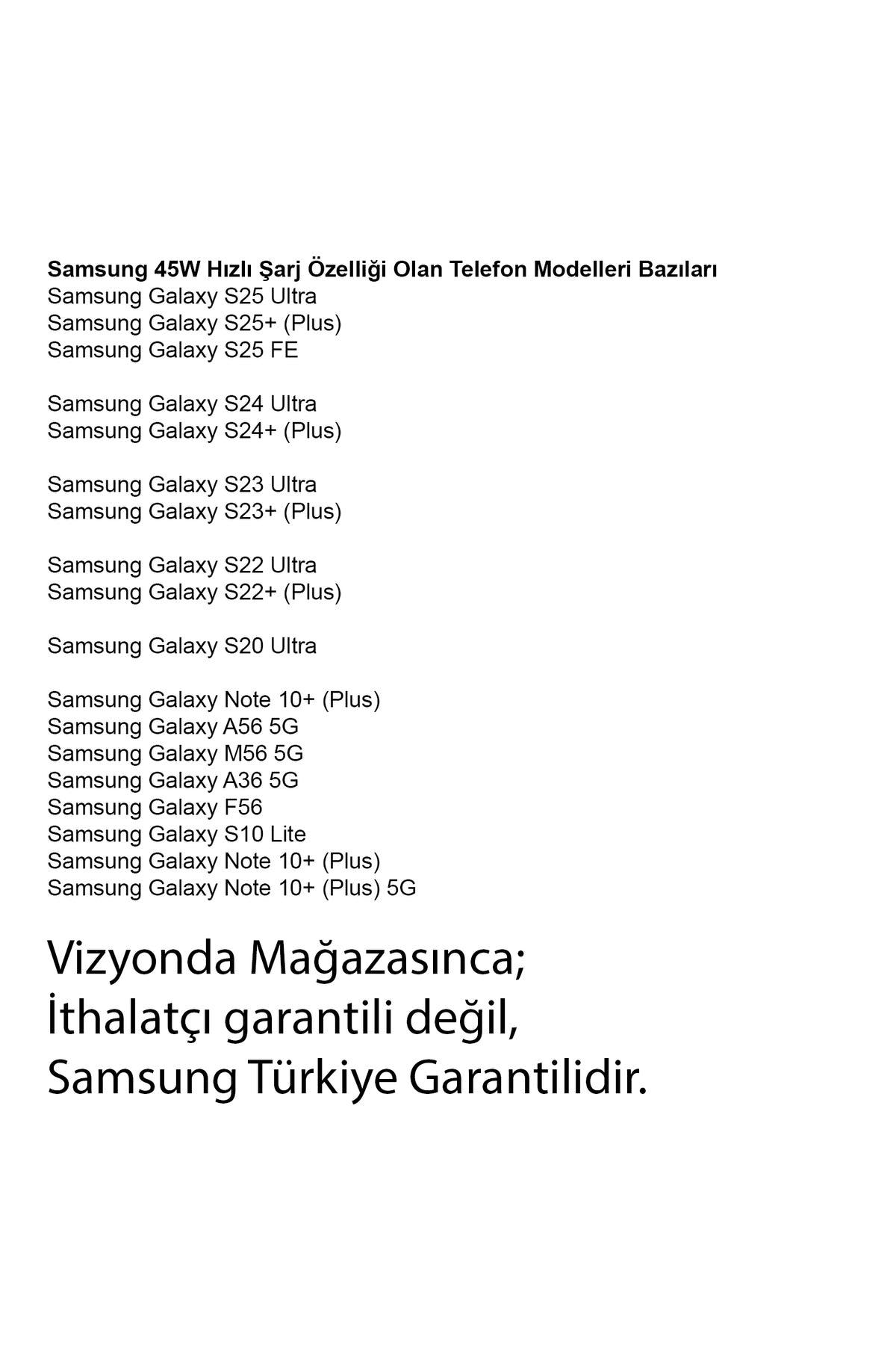 Samsung Galaxy A56 5G - A36 5G Süper Hızlı Şarj Aleti 45W (Orjinal Samsung Türkiye Garantili)