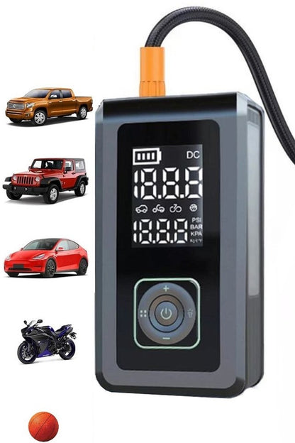 Akü Takviye Cihazı Hava Pompası 150Psi Powerbank 8000mAh 1000A Jump Starter Marş Basma Led Fenerli