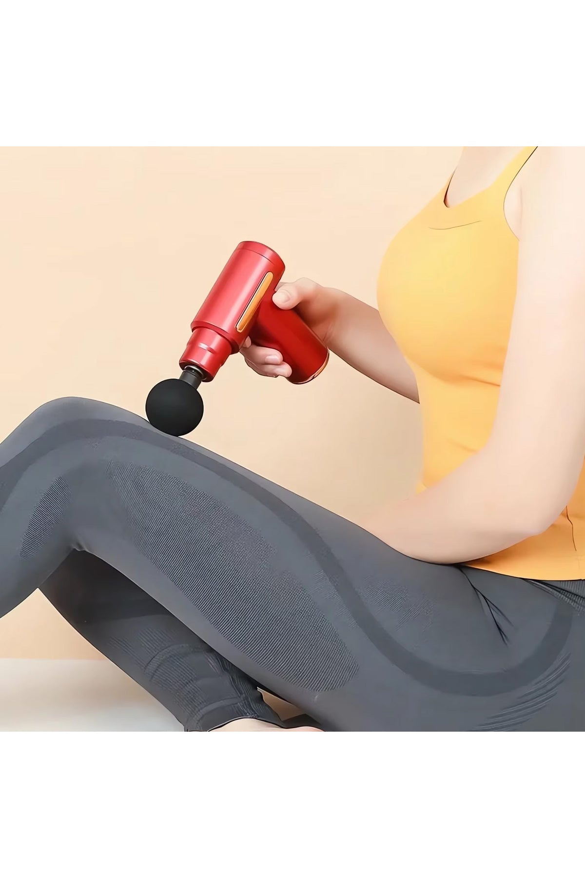 Titreşimli Masaj Aleti Masaj Tabancası Sporcu Masaj Aleti 4 Başlıklı 6 Modlu Şarjlı Massage Gun AMG6