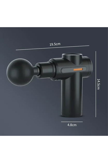 Titreşimli Masaj Aleti Masaj Tabancası Sporcu Masaj Aleti 4 Başlıklı 6 Modlu Şarjlı Massage Gun AMG6