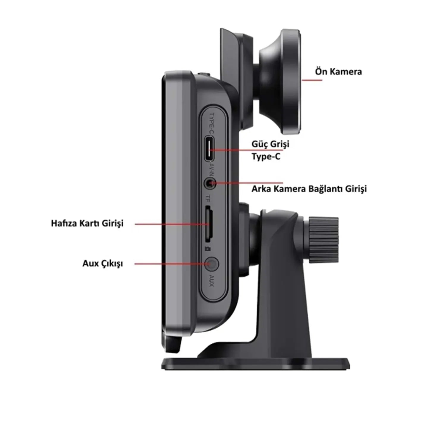 Araç Kamerası CarPlay ve Android Auto 11.5” Ekran Araç İçi Ön Arka Kamera Kayıt Set Multimedya 4K