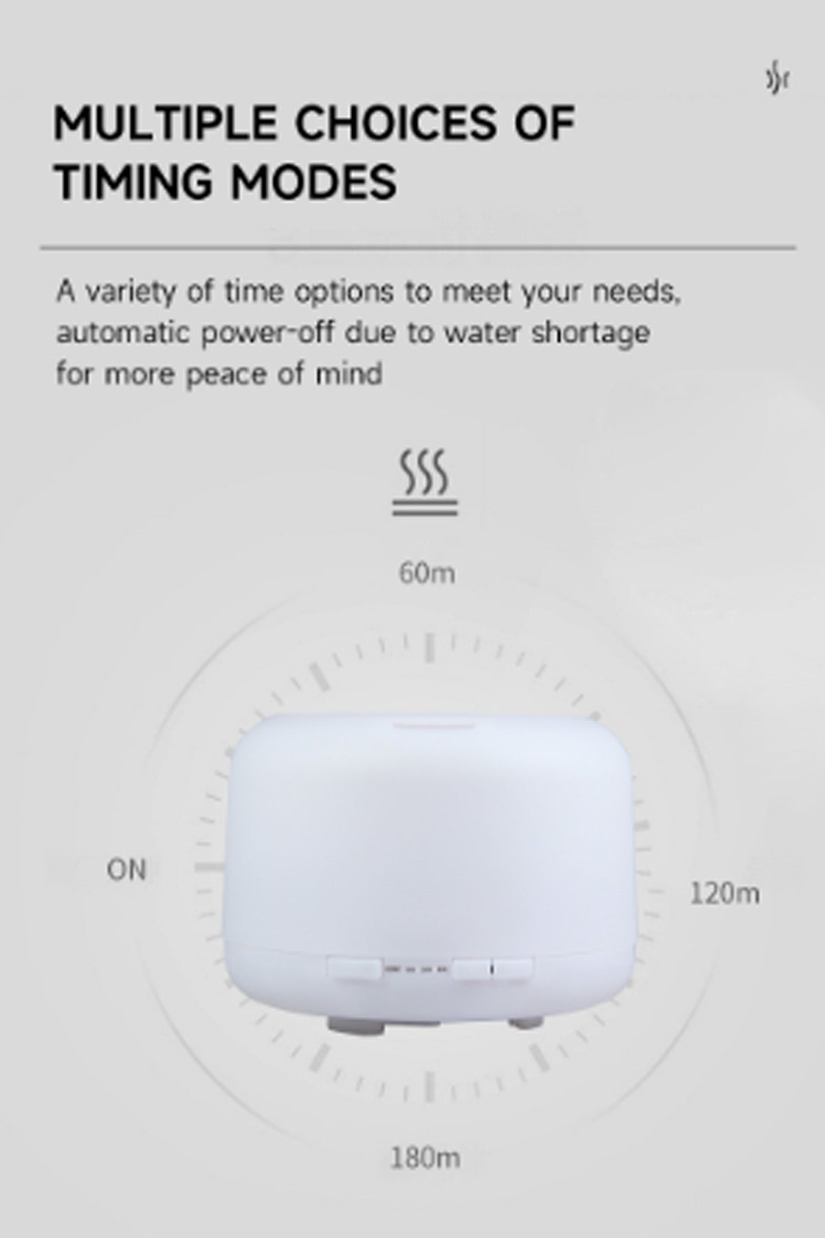 Oda Nemlendirici Buhar Makinesi Ultrasonik Hava Nemlendirici Kumandalı 7 Renk Gece Lambası 500ml