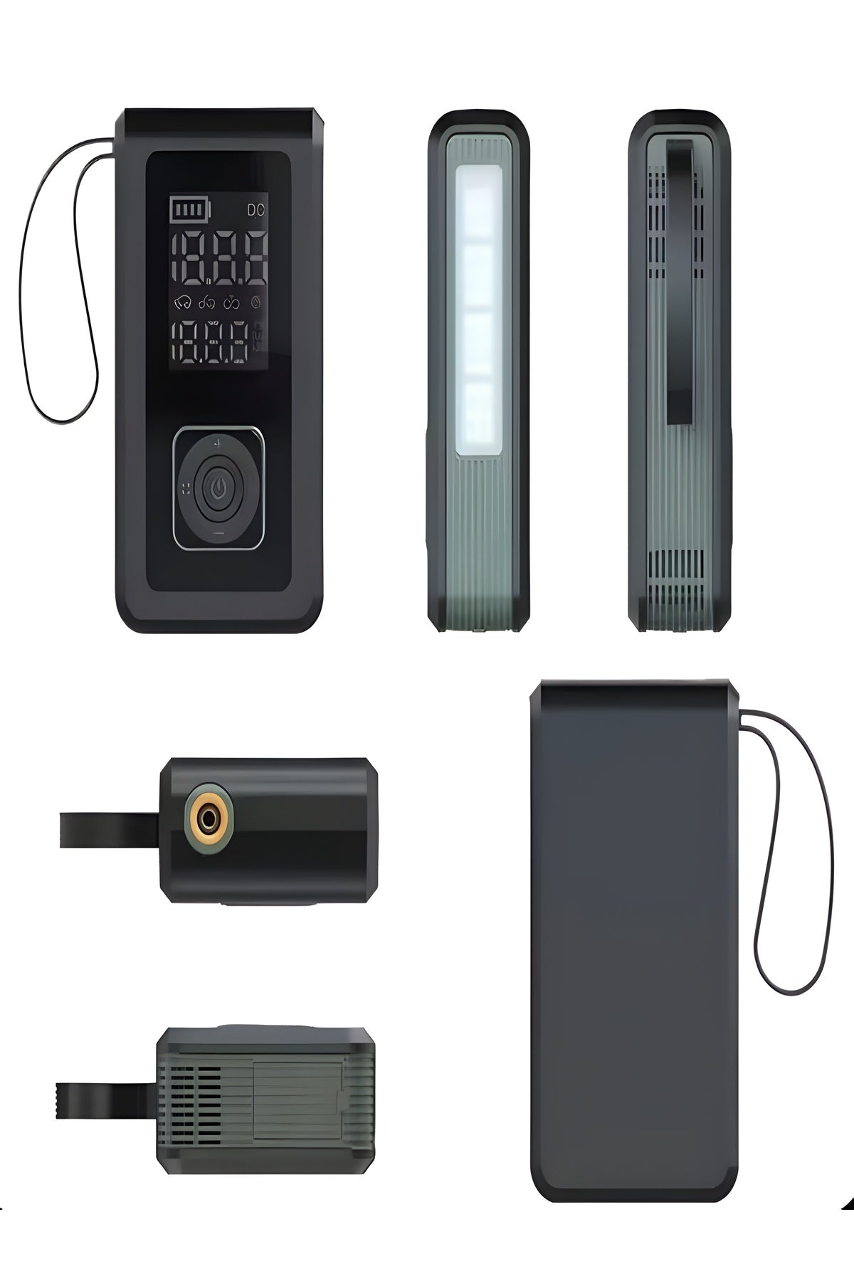 Akü Takviye Cihazı Hava Pompası 150Psi Powerbank 8000mAh 1000A Jump Starter Marş Basma Led Fenerli