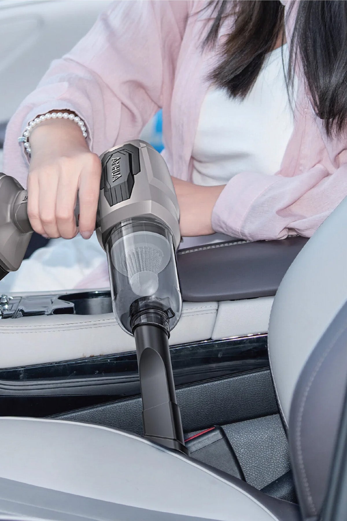 Şarjlı Araç Süpürgesi 20.000Pa Güçlü Araç İçi Mini El Süpürge Hava Üfleme Makinesi Yedek Filtreli