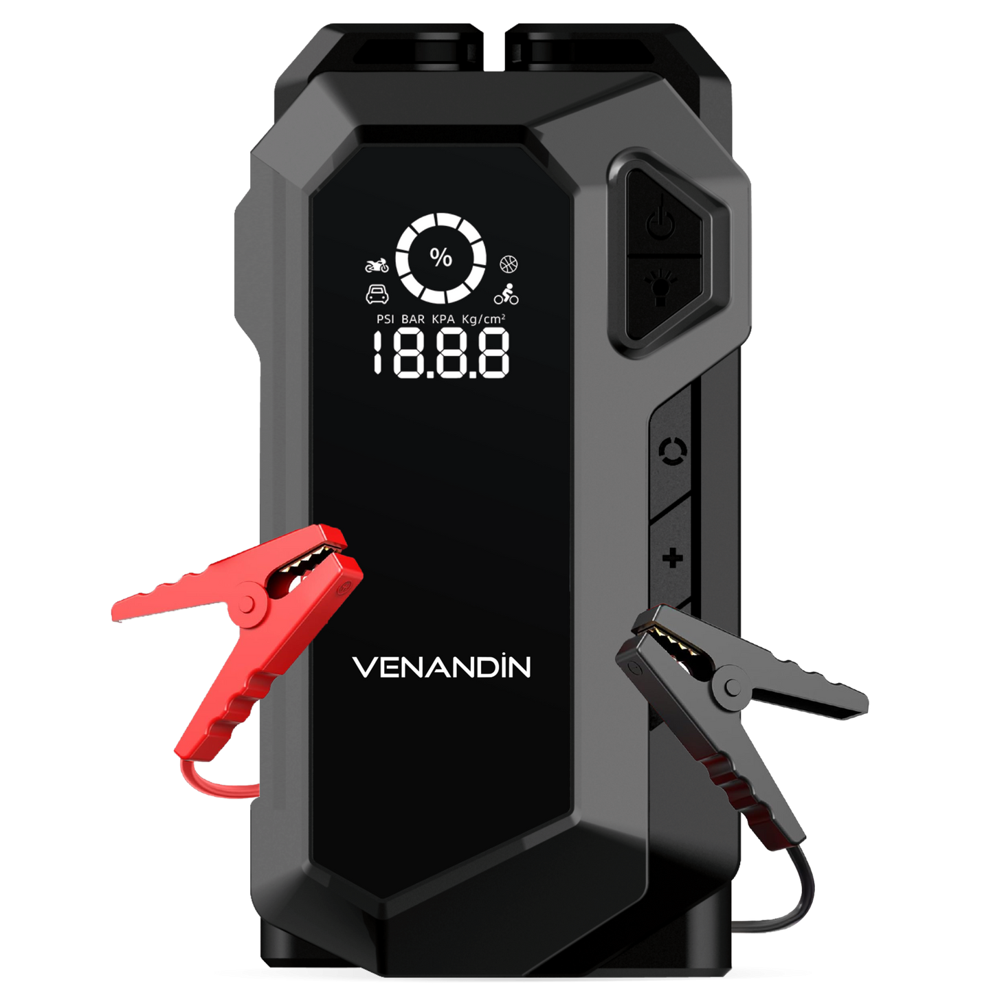 AIRGON PRO 12000mAh 4’ü 1 Minübüs Araba Akü Takviye Cihazı Hava Kompresörü Taşıma Çantalı