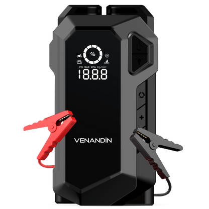 AIRGON PRO 12000mAh 4’ü 1 Minübüs Araba Akü Takviye Cihazı Hava Kompresörü Taşıma Çantalı