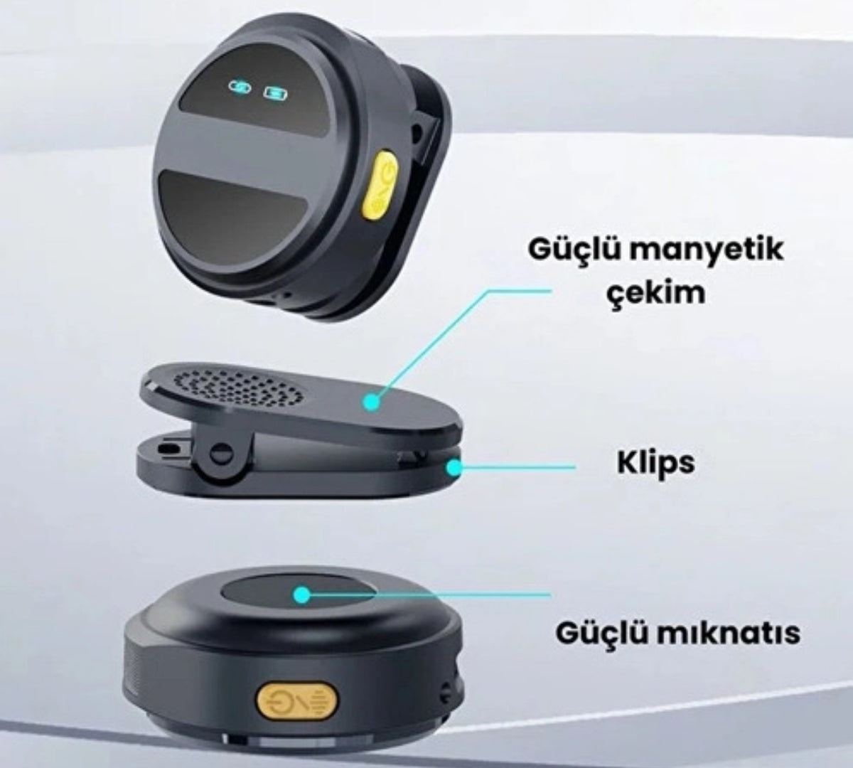 Kablosuz İkili Yaka Mikrofonu Type C Canlı Yayın Video Mikrofonu Dijital Ekranlı 2.4Ghz Type-c