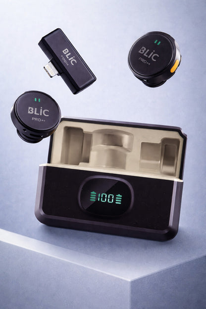 Kablosuz İkili Yaka Mikrofonu iPhone 11 12 13 14 Pro Pro Max Uyumlu Lightning Girişli 2.4Ghz