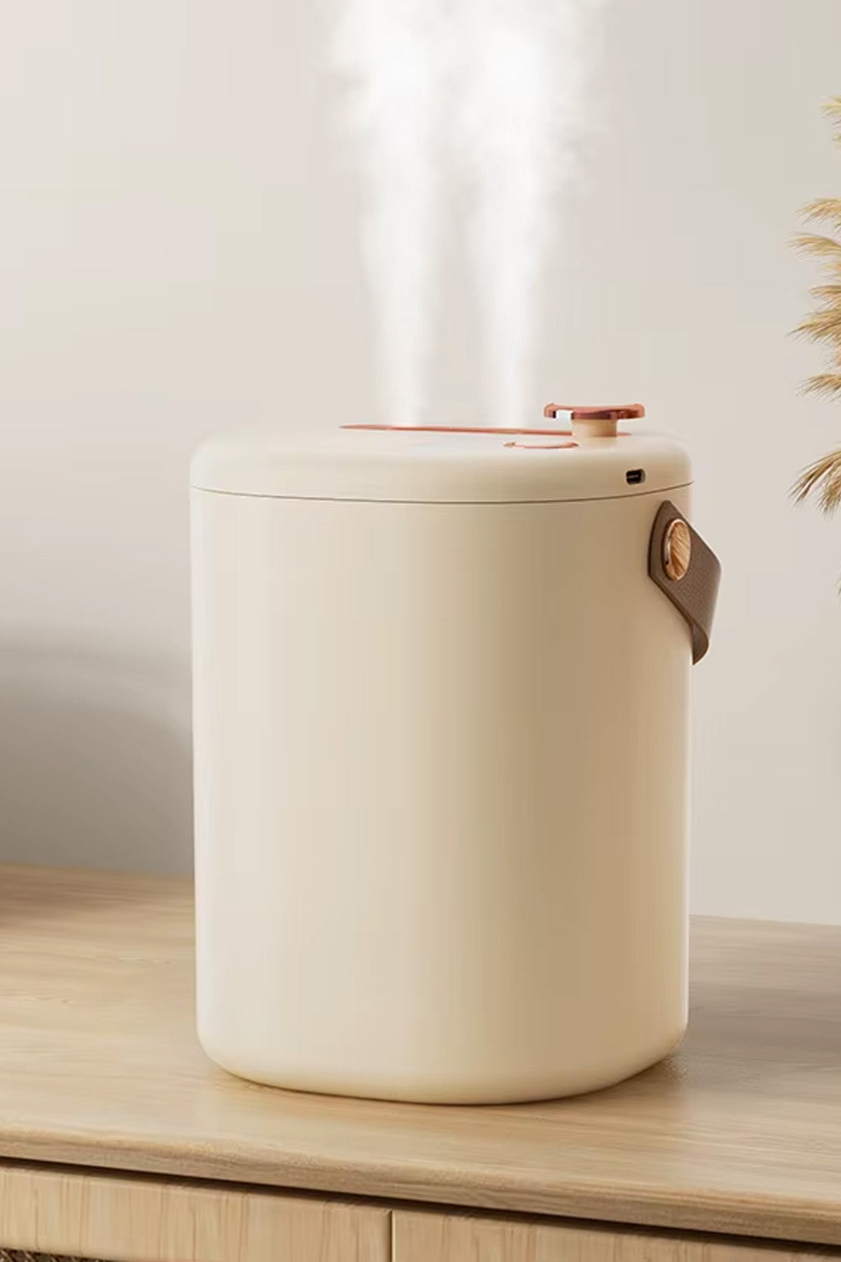 Şarjlı Hava Nemlendirici 2 Litre Kablosuz Buhar Makinesi LED Işık Aroma Difüzörü Sesiz Nemlendirme