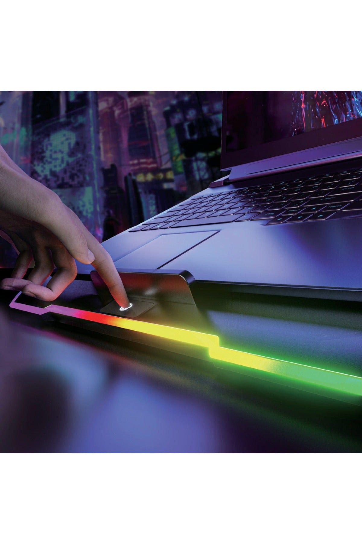 Laptop Soğutucu Çift Fanlı 9-17" Inç 1200RPM Telefon Tutacaklı Laptop Notebook Dizüstü Soğutucu