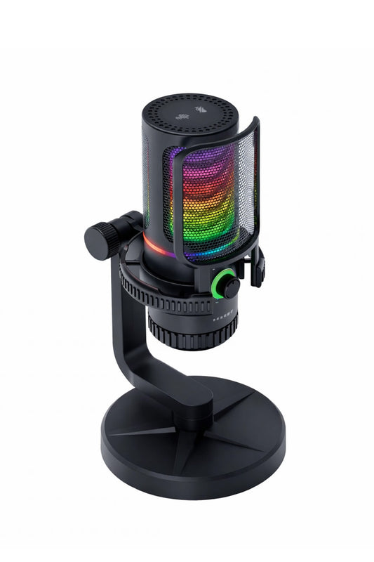 Condenser Yayıncı Mikrofonu Profesyonel RGB PC/PS4/PS5 Gamer Oyuncu Tiktok Youtube İnstagram Mikrofon