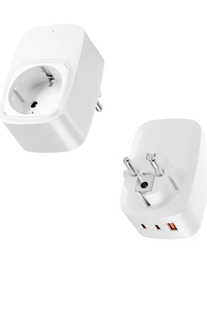 USB Şarj ve Priz Tekli Priz USB ve Type C Şarj Duvar Tipi Priz Çoklayıcı