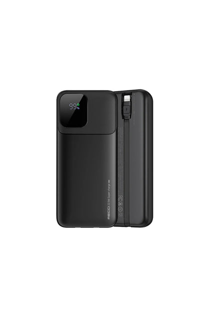 20000mAh Powerbank 22.5W Hızlı Şarj Type-C PD 20W Lightning Kablo Şarj Göstergeli RECCI RPB-P68