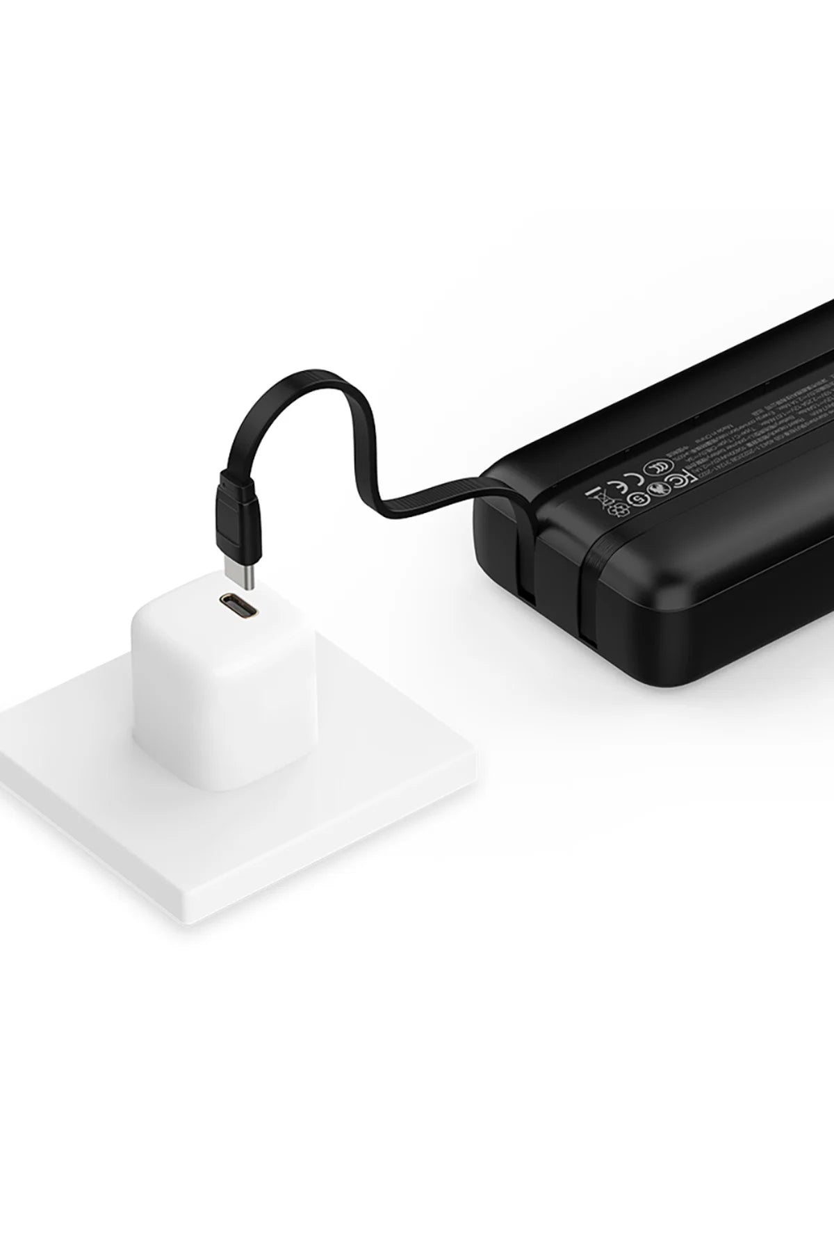 20000mAh Powerbank 22.5W Hızlı Şarj Type-C PD 20W Lightning Kablo Şarj Göstergeli RECCI RPB-P68