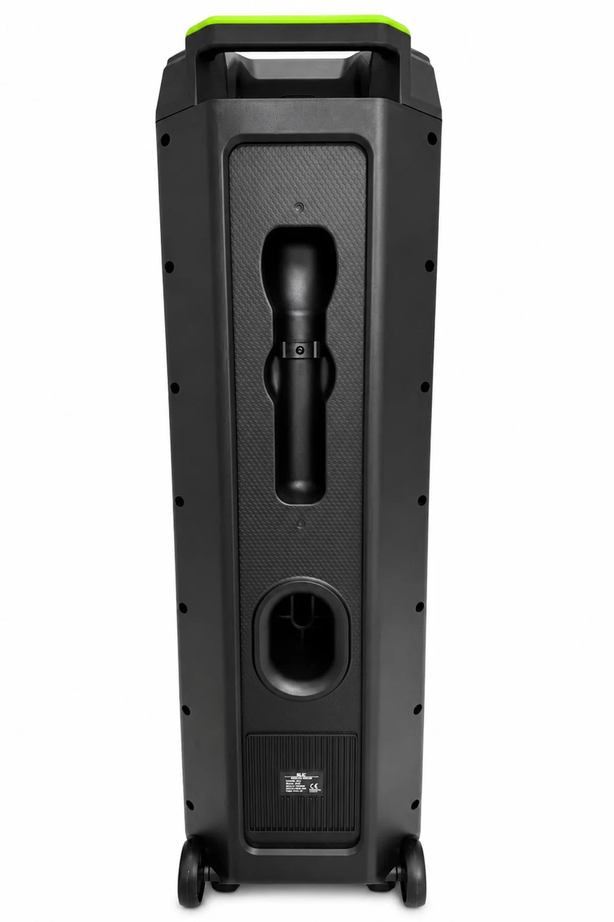Büyük Boy Bluetooth Hoparlör 40W 3x8" RGB LED Kablosuz Mikrofonlu Karaoke Hoparlör Parti Ses Sistemi