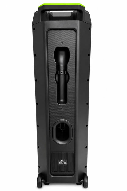 Büyük Boy Bluetooth Hoparlör 40W 3x8" RGB LED Kablosuz Mikrofonlu Karaoke Hoparlör Parti Ses Sistemi