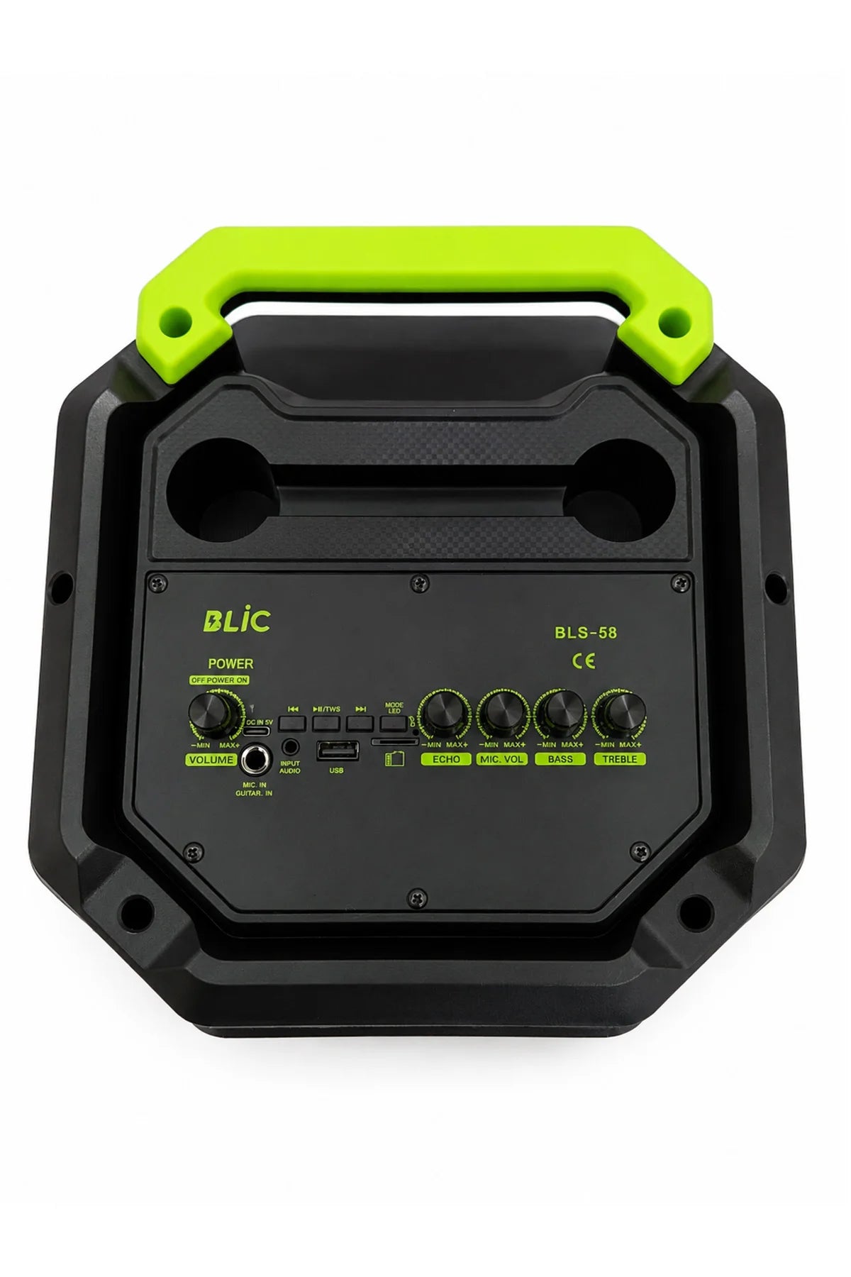 Büyük Boy Bluetooth Hoparlör 40W 3x8" RGB LED Kablosuz Mikrofonlu Karaoke Hoparlör Parti Ses Sistemi