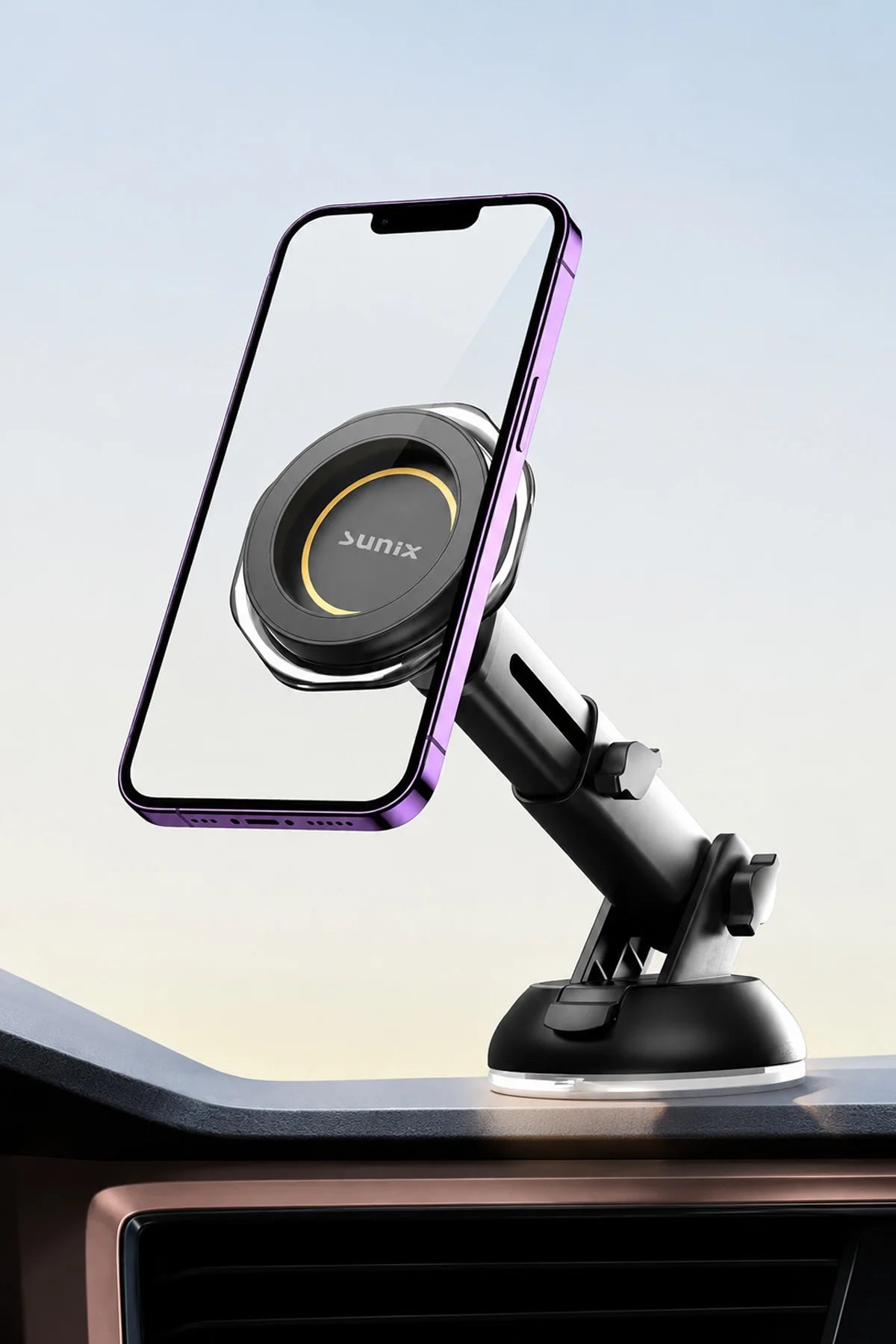 Araç Torpido Cam 360° Dönen MagSafe Telefon Tutucusu Manyetik Mıknatıslı Telefon Tutacağı Holder