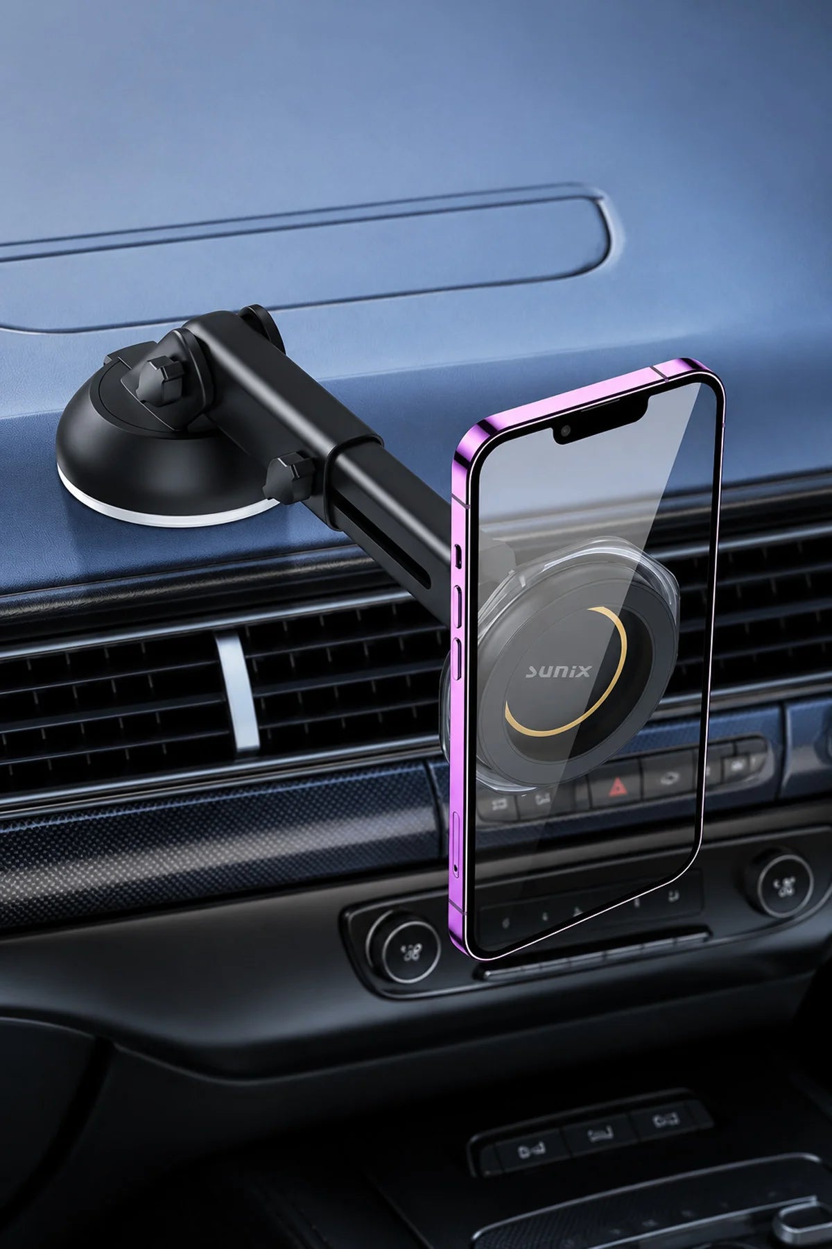 Araç Torpido Cam 360° Dönen MagSafe Telefon Tutucusu Manyetik Mıknatıslı Telefon Tutacağı Holder