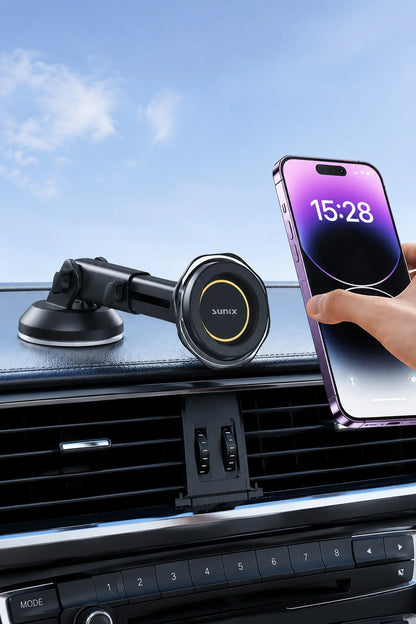 Araç Torpido Cam 360° Dönen MagSafe Telefon Tutucusu Manyetik Mıknatıslı Telefon Tutacağı Holder