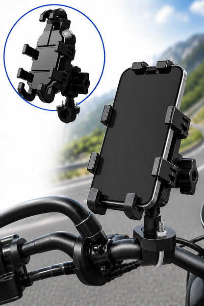 Motosiklet Titreşim Önleyici Motosiklet Telefon Tutucu Gidon Bağlantılı Motosiklet Scooter Bisiklet