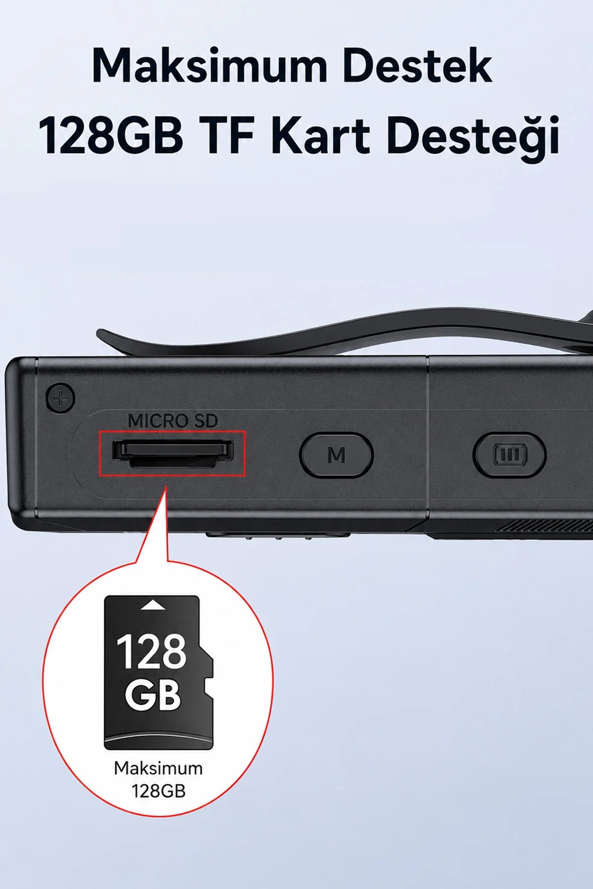 Yaka Vücut Kamerası Gece Görüşlü Aksiyon Kamera Body Camera 1080P 1.3inch HD Ekranlı