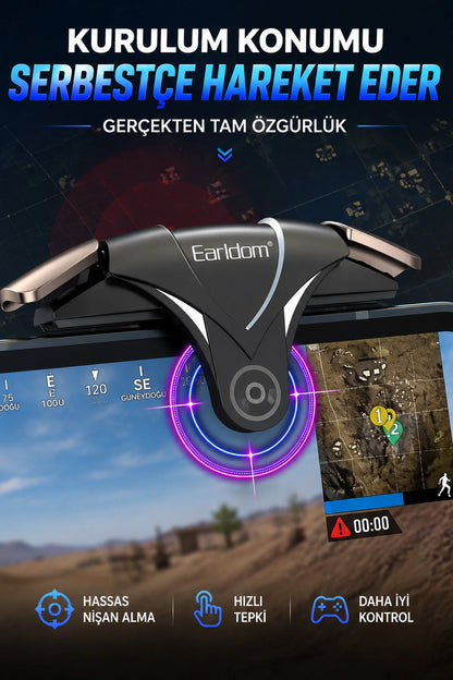 Telefon Tetik Tuşu Oyun Tetiği Gamer Oyun Konsolu Pubg vs Çeşitli Oyunlarla Uyum 2 li set