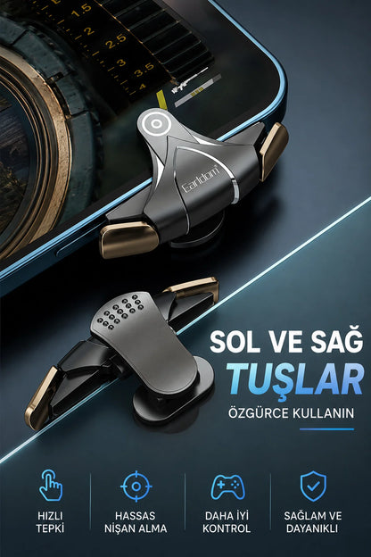 Telefon Tetik Tuşu Oyun Tetiği Gamer Oyun Konsolu Pubg vs Çeşitli Oyunlarla Uyum 2 li set