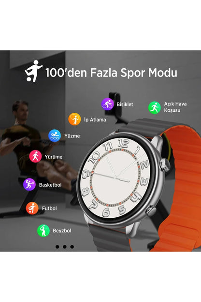 Sw02aı 1.43 Inç Amoled Ekran Chatgpt Destekli Bluetooth Telefon Görüşme Tansiyon Nabız Ölçer Ios