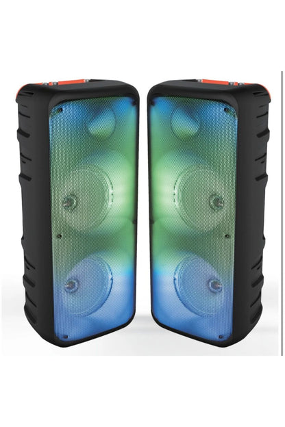 BLS-49 16W RGB Bluetooth Mikrofonlu Kumandalı Kareoke Kablosuz Hoparlör