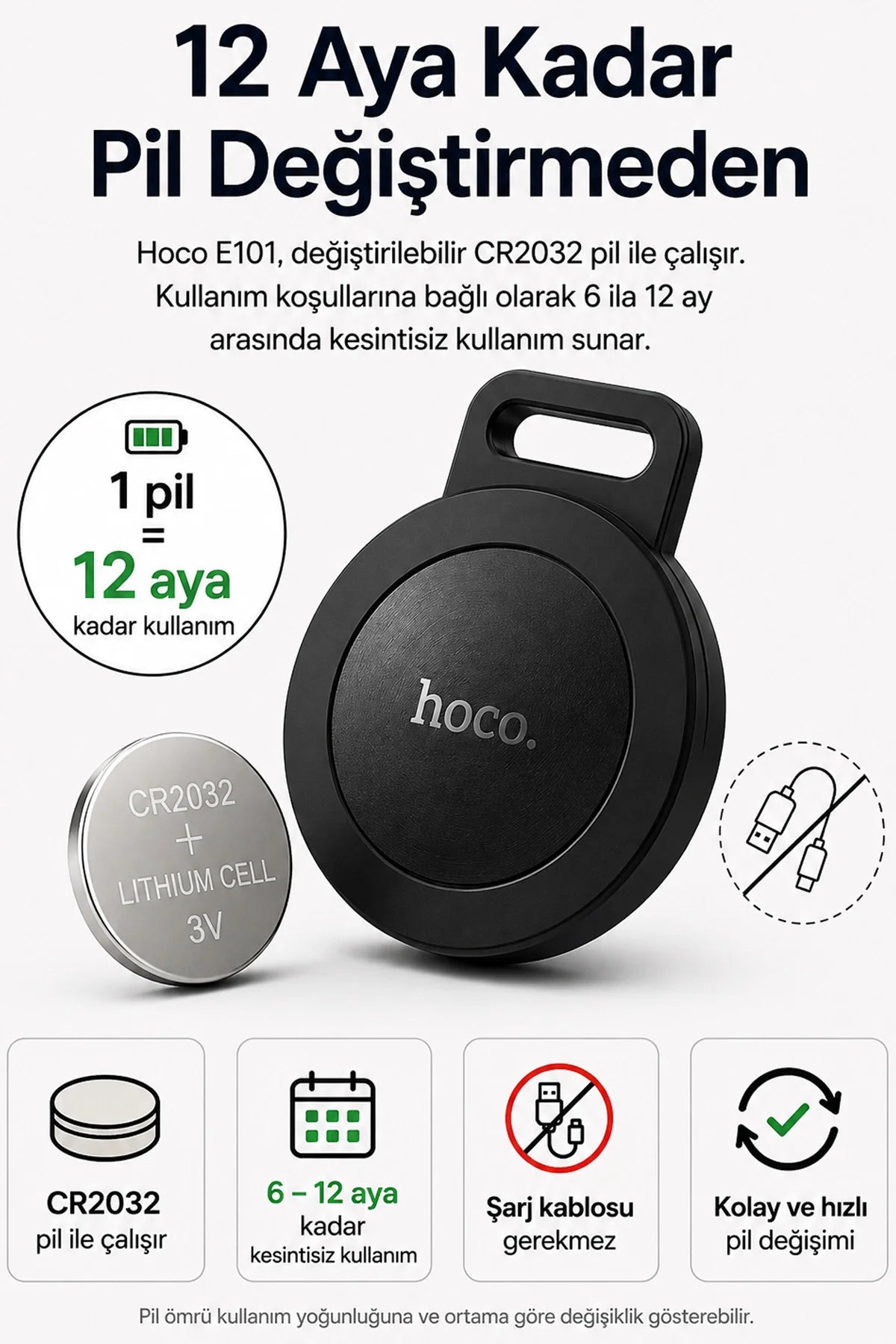 Takip Cihazı iPhone AirTag ve Android Uyumlu Mini Eşya Araç Motor Takip Cihazı Mini Bulucu
