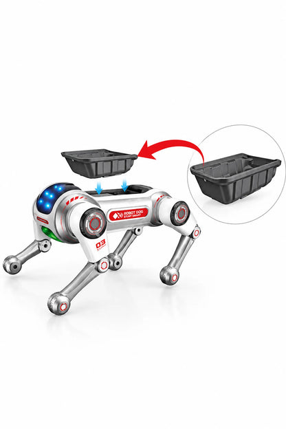 Akıllı AI Robot Köpek Kumandalı Sesli Komut Evcil Hayvan Akrobatik Programlanabilir Eğitici Oyuncak